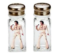 Mid-South Products Elvis Presley Salt & Pepper Shakers, Officially Licensed, Multicolor Plastic, 9x4x9cm
