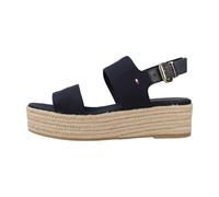 Mid Wedge Sandals - female - Tommy Hilfiger - Flat Sandals - Blue - 8 UK - Shoes 8 UK