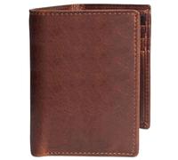 MID WEST RANGE Classic Trifold Wallet for Men, RFID Blocking, Double Bill Compartment, Full Grain Cowhide Leather Wallet, Vintage Brown, Vintage Brown, Trifold Wallet