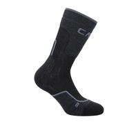 CMP - Trekking Sock Wool Mid - Walking socks size 46-48, black/grey