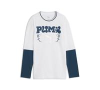 Puma Mid90s Relaxed Layered Long Sleeve T-shirt White 15-16 Years Boy