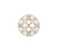 Mida Wall/ Ceiling Light Large White/Gold
