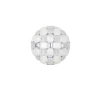 Mida Wall/ Ceiling Light Medium White/ Silver