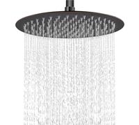Midanya Oil-Rubbed Bronze Round Rainfall Shower Head 12 Inch Stainless Steel Ultra Thin Design High Pressure