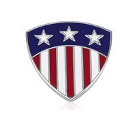 Midari American Flag Lapel Pin Patriotic USA Flag Badge for Men & Women Bulk Memorial Day 4th of July Gifts American Flag Lapel Pin for Coats Suit Jackets and Lanyards Backpacks Hat, Copper, no