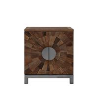 Midas Cabinet - 2 Door - Small - Industrial - Elm Wood