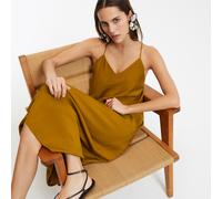 Midaxi Cami Dress bronze brown