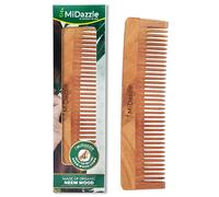 Midazzle Kacchi Neem Wooden Comb For Multi-Actions - Detangling, Frizz Control & Shine, Suited For All Hair Types (Fine Tooth) - MINC2102