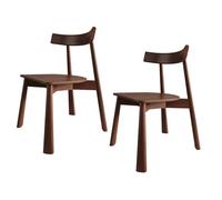 MidCentury Modern Dining Chairs Set of 6/4/2Solid Wood Frame Comfortable Cushions Perfect for Kitchen Dining Room Farmhouse CafeWalnut Finish