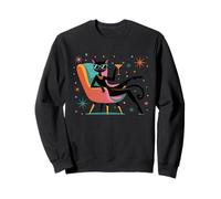 Midcentury Modern Mid Century Cat Retro Atomic Age Aesthetic Sweatshirt