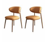 MidCentury Modern Solid Wood Dining Chairs Set of 2 Upholstered Armless Kitchen & Cafe ChairsWooden e for Living Room & Dining Room (Olor10 2PCS)