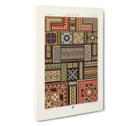 Middle-Age Patterns by Albert Racinet Canvas Print | Gallery Wrapped 30mm Frame Wall Art | 30x20 inches | Ready to Hang | Modern Picture | Living Room Bedroom Lounge Office