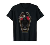 Middle Age Plague Doctor Mask Coffin Medieval Medicine T-Shirt