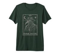 Middle Age Plague Doctor Mask Tarot Card Medieval Medicine Premium T-Shirt