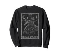 Middle Age Plague Doctor Mask Tarot Card Medieval Medicine Sweatshirt