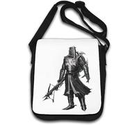 Middle Ages Crusader Black Knight Crossbow Shoulder Bag White