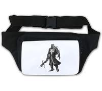 Middle Ages Crusader Black Knight Crossbow Waist Bag Fanny Pack White