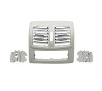 Middle Center Console Air Vent For Benz E Class W212 E260 E300 E320 2012 2013 2014 2015 Rear Air Conditioning Chrome Panel AC Vent Grille Outlet Cover(High-end Light Gray)