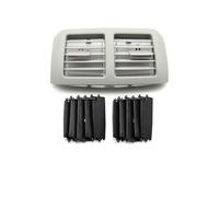 Middle Center Console Air Vent For Benz W251 2009-2018 R300 R320 R350 R400 R500 Front Rear Fresh Air Conditioner Chromed AC Vent Outlet Grille Cover(Gray Rear)