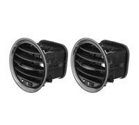 Middle Center Console Air Vent For Opel ADAM For CORSA D MK3 For Vauxhall 13417363 2201099 13365420 A/C Air Vent Cover Outlet Grille Black/Chrome Fits(2Pcs Black)