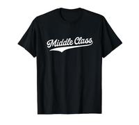 Middle Class - Retro University Aesthetic Sports Value Graphic T-Shirt, Men, Black, M