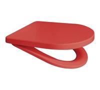 Middle D Shape Toilet Seat Soft Close Quick Release Top or Bottom Fix 360 x 449 (Red)