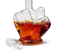 Middle Decanter 1L Funny Bar Decor Gift Finger Wine Liquor Whiskey Scotch Glass