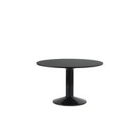 Middle Dining Table Ø120 Black Linoleum