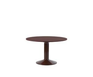 Middle Dining Table Ø120 Linoleum/Dark Red