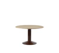 Middle Dining Table Ø120 Oiled Oak/Dark Red