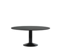 Middle Dining Table Ø160 Black Linoleum