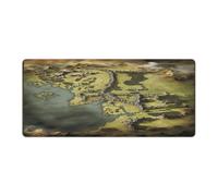 Middle Earth Map Desk Mat Large Extended Gaming Mouse Pad with Stitched Edges Waterproof Non-Slip Desk Mat, Big Keyboard Mouse Pad for Office Home