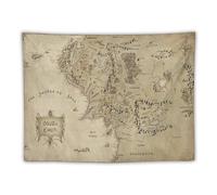 Middle Earth Map from Poster Tapestries Wall Art Painting Gift Living Room Prints Bedroom Decor Tapestry Artworks 30"x40"