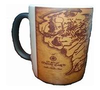 Middle Earth Map, Lord of The Rings Mug - Morph Magic Mug - Heat changing