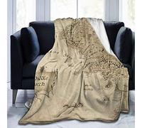 Middle Earth Map of The Ultra-Soft Micro Fleece Blanket Fur Plush Throw Blankets for Suitable 80x60 inch