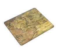 Middle Earth Map Print Mouse Pad With Non-Slip Rubber Base Computer Mouse Mat Cute Mousepad For Office Home 7 x 8.6 in