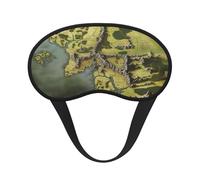 Middle Earth Map Sleep Mask for Side Sleeper, Blackout Eye Mask for Women Men, Zero Pressure Sleeping Masks Soft Breathable Eye Cover Comfortable Blindfold Eyeshade for Night Sleep