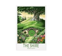 Middle Earth Print Canvas Poster Bedroom Decor Landscape Office Room Decor Gift 12x18inch(30x45cm)