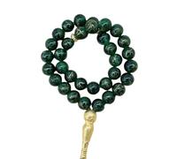 Middle East 10mm Beaded Bracelet Tassel Pendant 33 Prayer Beads Islamic Muslim Tasby Muhammad Rosary Tasbih Tasbeeh Unisex Gifts Dark Green
