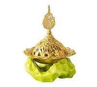 Middle Eastern Ceramic Metal Incense Burner,Home Decoration Aromatherapy Furnace Incense Holders for Aromatherapy Yoga Spa Home Decor
