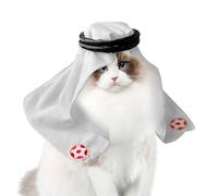 Middle Eastern Pet Head Wrap - Mediterranean Desert Puppy Head Wrap - Halloween Outfit Decoration Cosplay Photo Props for Dogs Small Cats Festival Dress Up Party