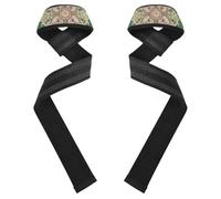 Middle Eastern Style Flora Pink and Green Lifting Wrist Strap 26" Power Workouts Heavy Duty Wrist Workout Straps for Weightlifting, Bodybuilding, Strength Training guantes de ejercicio
