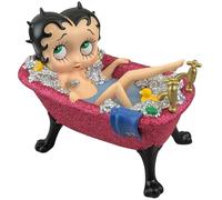 Middle-England 20cm Betty Boop In Fuchsia Pink Glitter Bath Tub Collectable Figurine