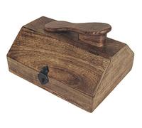 Middle-England 28cm Shoe Cleaning Polish Box Solid Mango Wood Hand Crafted Storage Box