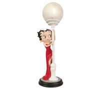Middle-England of Birmingham Betty Boop Hide and Seek Lamp with Street Light, Red Dress, 48cm Collectible Figurine Lamp