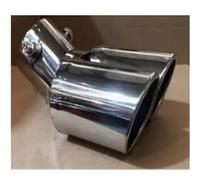 Middle Exhaust Pipe A Out Two Baked Tail Throat, Double Tube Pipe Muffler, Exhaust Modification Supplies Silencer