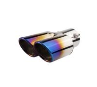 Middle Exhaust Pipe A Out Two Baked Tail Throat, Double Tube Pipe Muffler, Exhaust Modification Supplies Silencer