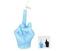 Middle Finger Candle, 9x6x5cm Scented Candle Middle-Finger Rude Gifts for Women Men, Novelty Gag Gifts, Hand Gesture Novelty Candles for Birthday,Christmas,Halloween,House Decor (Blue)