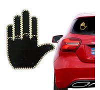 Middle Finger Car LED Light, Funny Gesture Light for Back Window, Vehicle Gadgets with Remote Control, Novelty and Funny Car Accessories for Men and Women