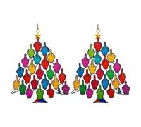 Middle Finger Christmas Tree Ornament, Funny 2025 Christmas Decoration,Acrylic Colorful Middle Fingers Stacking Holiday Tree Hanging Ornaments for Home Decor